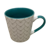 Tazas de porcelana color blanco corazones 380ml